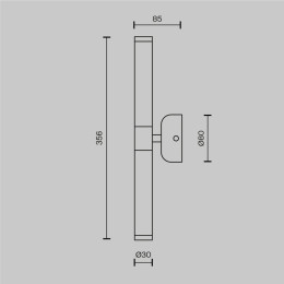 Настенный светильник Maytoni Modern Axis MOD106WL-L10G3K