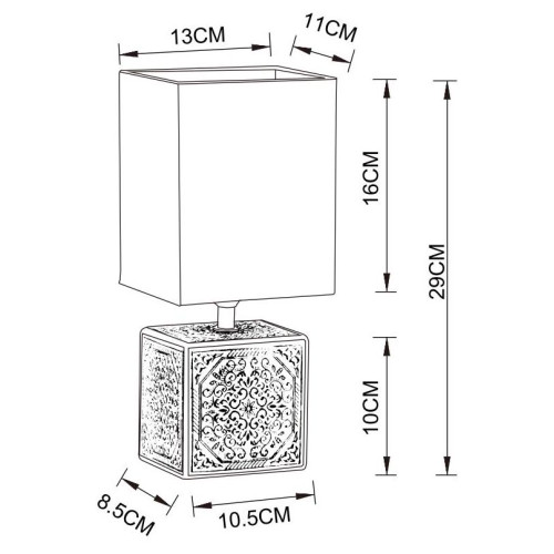 
                    Настольная лампа Arte Lamp Fiori A4429LT-1WA        
    