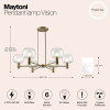 
                    Подвесная люстра Maytoni Vision MOD411PL-06G        
    