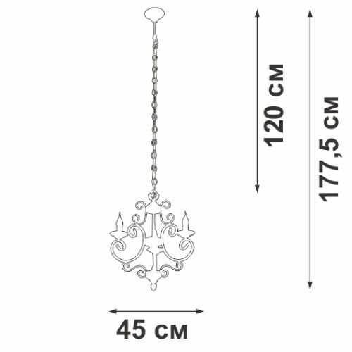 
                    Подвесная люстра Vitaluce V1094-0/3        
    
