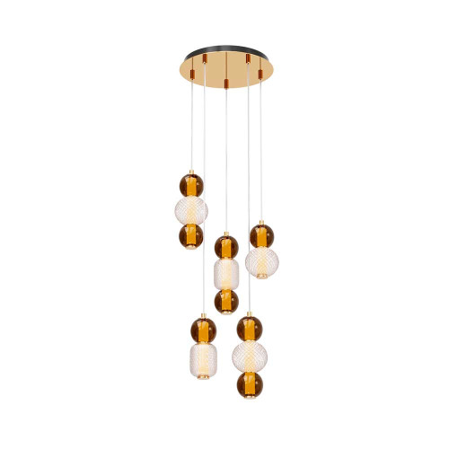 
                    Подвесная светодиодная люстра Maytoni Drop MOD273PL-L80G3K        
    
