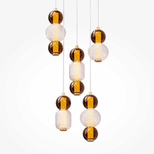 
                    Подвесная светодиодная люстра Maytoni Drop MOD273PL-L80G3K        
    