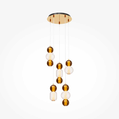 
                    Подвесная светодиодная люстра Maytoni Drop MOD273PL-L80G3K        
    