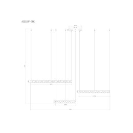 Подвесной светодиодный светильник Arte Lamp Shine A2222SP-3BK