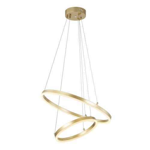 
                                            Подвесной светодиодный светильник Escada Void 10254/2LED Gold APP                    
                
