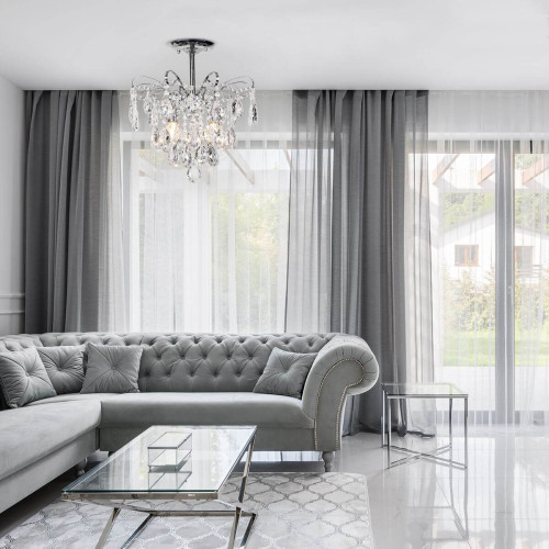 
                                            Потолочная люстра Escada Crown 682/4PL Chrome                    
                