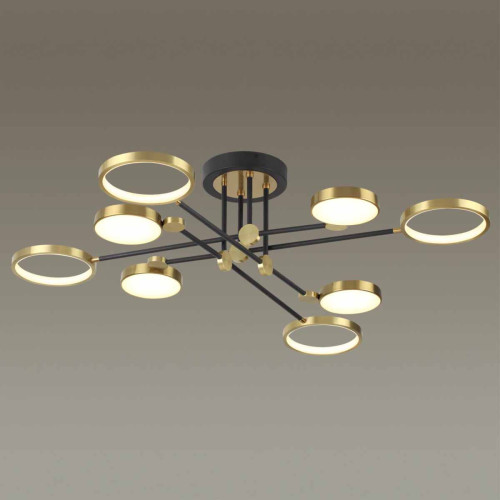 
                    Потолочная светодиодная люстра Odeon Light Midcent Denzel 4320/75CL        
    