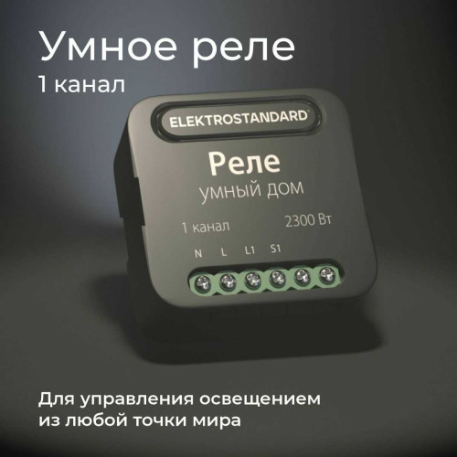 
                    Реле Wi-Fi Elektrostandard (Умный дом) 76006/00 a059324        
    