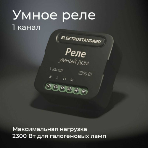 
                    Реле Wi-Fi Elektrostandard (Умный дом) 76006/00 a059324        
    