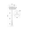 
                    Садово-парковый светильник Maytoni Novara O026FL-03B        
    