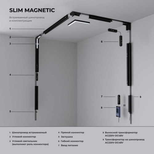 
                    Шинопровод встраиваемый Elektrostandard Slim Magnetic 85128/00 a062326        
    