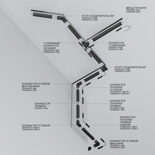 
                    Шинопровод встраиваемый под ГКЛ Maytoni Technical Exility Busbur TRX034-423.12W        
    
