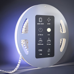Светодиодная лента Maytoni 17W/m 168LED/m 2835SMD дневной белый 5M 201059