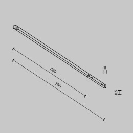 Трековый светильник Maytoni Technical EXILITY X Basis TR240-4-12WTW-DD2-B