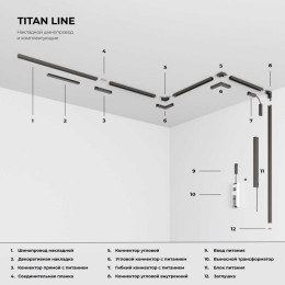 Трековый светодиодный светильник Elektrostandard Titan Line 85529/01 a069714