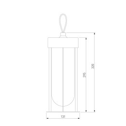 Уличный подвесной светодиодный светильник Elektrostandard Ritz 35183/S a068270