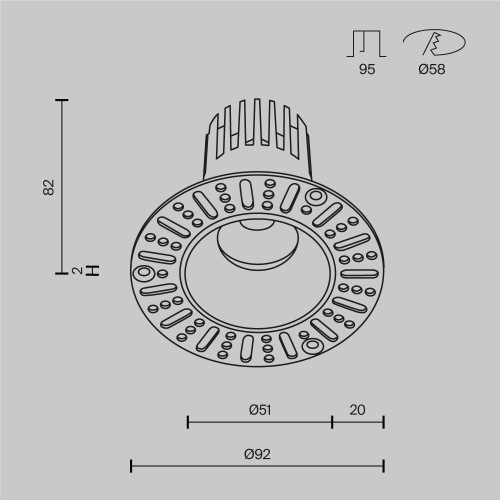 
                    Встраиваемый светильник Maytoni Technical DL124-10W-2.7K-TRS-B        
    