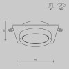 
                    Встраиваемый светильник Maytoni Hoop DL086-GX53-SQ-BW        
    