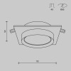 
                    Встраиваемый светильник Maytoni Hoop DL086-GX53-SQ-WS        
    