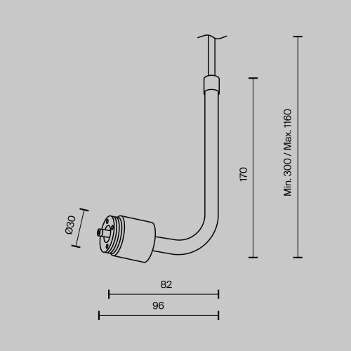
                    Аксессуар Maytoni Technical CA024PL-P-B        
    