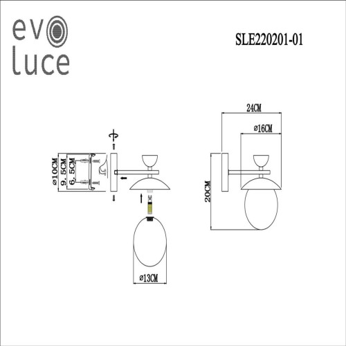 
                    Бра Evoluce Genova SLE220201-01        
    