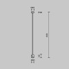 
                    Крепление потолочное Long 760мм Maytoni Technical TRA159C-IPCL1-PT        
    