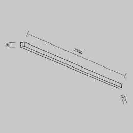 Линейный светильник Maytoni Technical LL311008