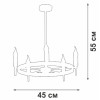 
                    Подвесная люстра Vitaluce V3001-1/5PL        
    