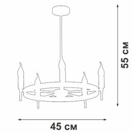 Подвесная люстра Vitaluce V3001-1/5PL