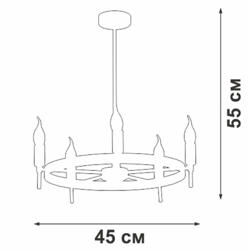 
                    Подвесная люстра Vitaluce V3001-1/5PL        
    