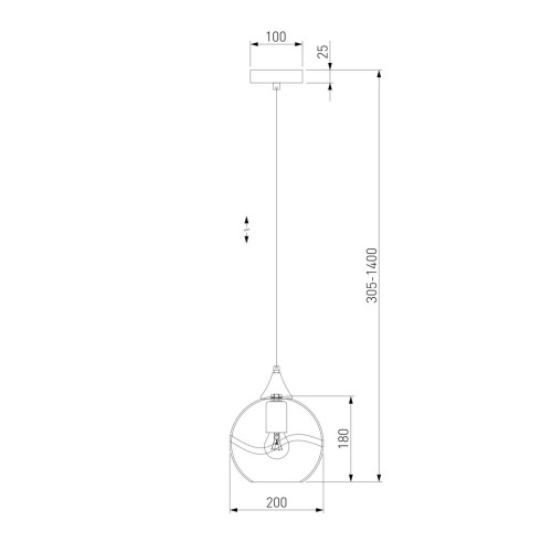 
                    Подвесной светильник Eurosvet Lotus 50221/1 голубой        
    