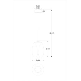 Подвесной светодиодный светильник Divinare Campo 5874/07 SP-8