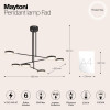 
                    Подвесной светодиодный светильник Maytoni Fad MOD070PL-L38B3K        
    
