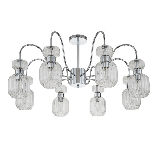 
                                            Потолочная люстра Escada Gloss 1141/8PL Chrome/Clear                    
                