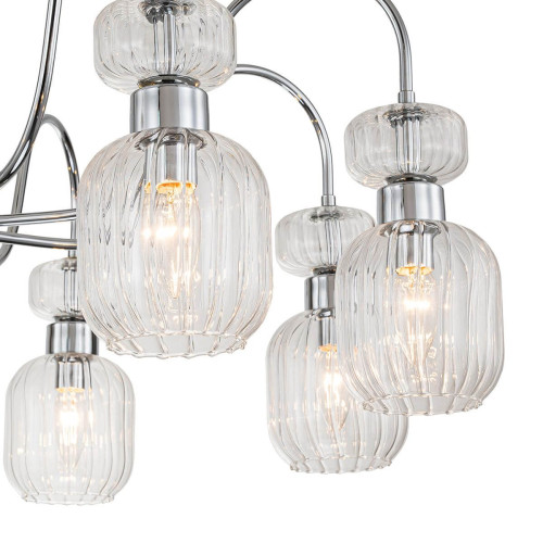 
                                            Потолочная люстра Escada Gloss 1141/8PL Chrome/Clear                    
                