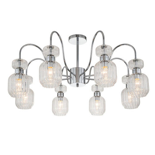 
                                            Потолочная люстра Escada Gloss 1141/8PL Chrome/Clear                    
                