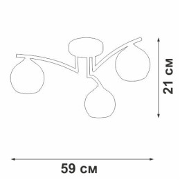 Потолочная люстра Vitaluce V4285-0/3PL
