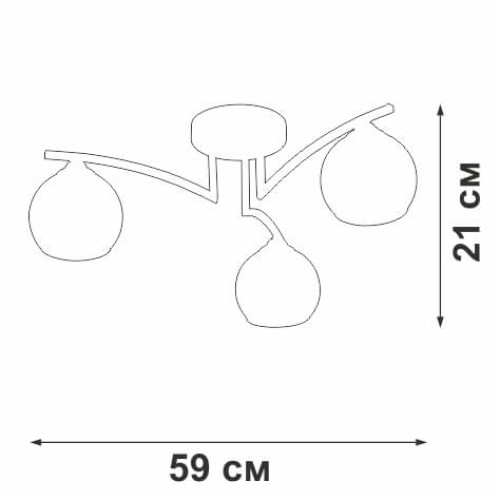 
                    Потолочная люстра Vitaluce V4285-0/3PL        
    