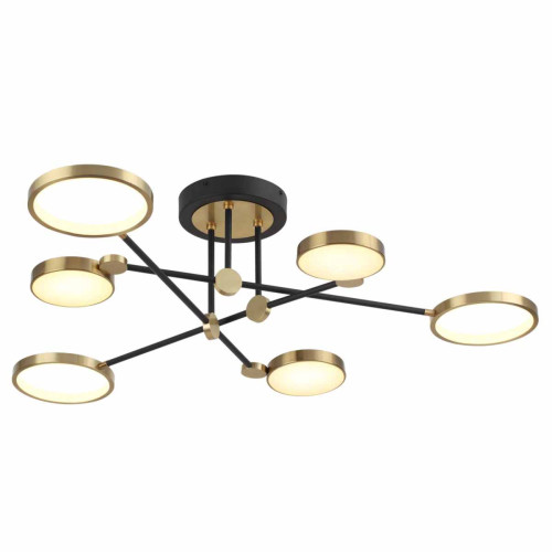 
                    Потолочная светодиодная люстра Odeon Light Midcent Denzel 4320/60CL        
    