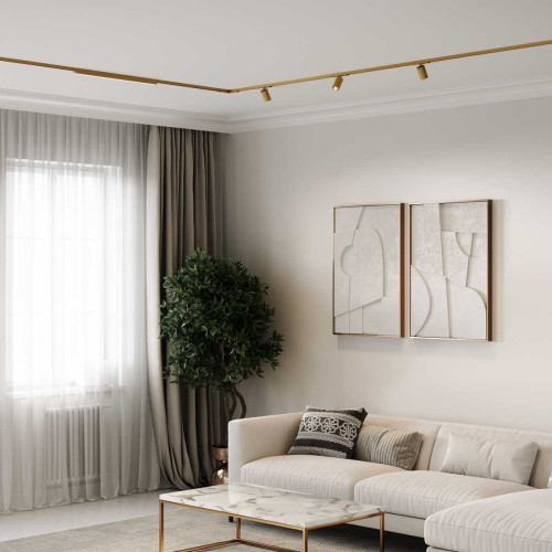 
                    Трековый светодиодный светильник Elektrostandard Brass Line 85527/01 a069635        
    