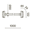 
                    Трековый светодиодный светильник Maytoni Technical Tau TR101-2-20W3K-B        
    