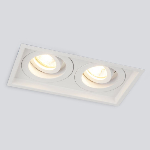 
                    Встраиваемый светильник Elektrostandard 1071/2 MR16 WH белый a036504        
    