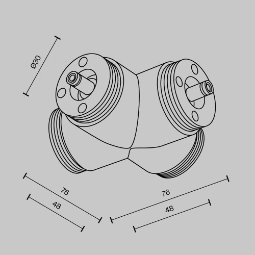 
                    Аксессуар Maytoni Technical CA017TX-B        
    