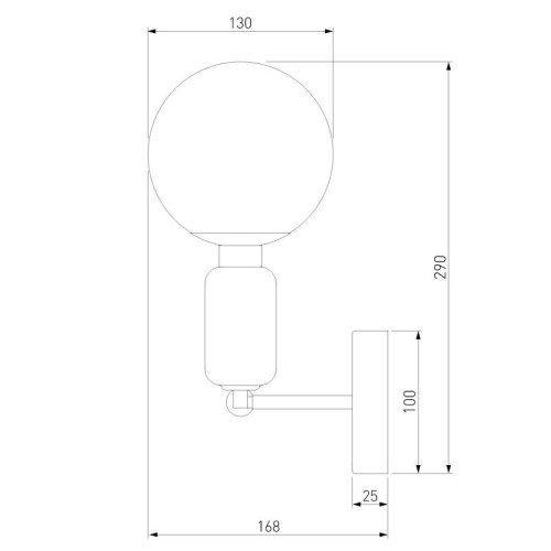 
                    Бра Eurosvet Bubble 50251/1 черный        
    