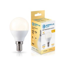 Лампа светодиодная Шар P45 11W 2700K Ambrella light Bulding 451113
