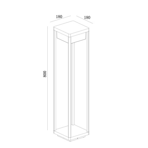 
                    Ландшафтный светодиодный светильник Maytoni Baker Street O021FL-L10B3K        
    