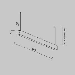 Линейный светильник Maytoni Technical LL312044
