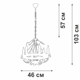 Подвесная люстра Vitaluce V1161-0/6
