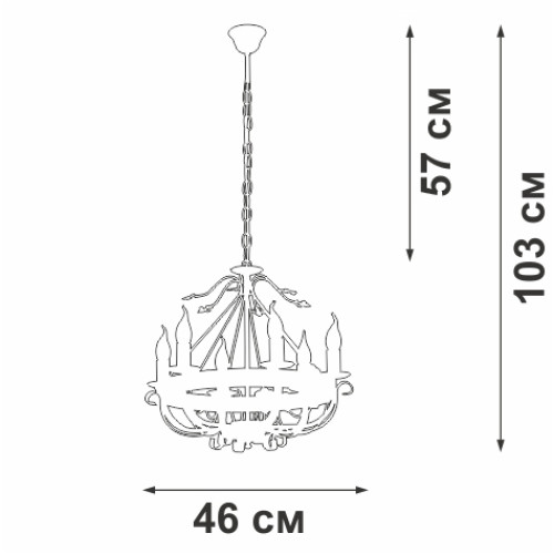 
                    Подвесная люстра Vitaluce V1161-0/6        
    