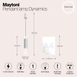 Подвесной светильник Maytoni Dynamics MOD326PL-01W